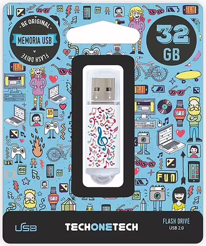 MEMORIA USB 2.0 TECH ONE TECH 32GB MUSIC DREAM TEC4003-32 | 8436546592129 imagen 1