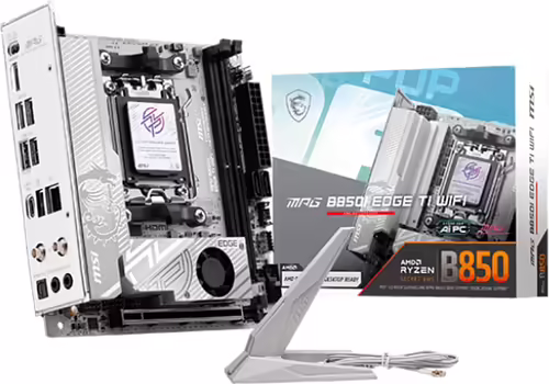 MSI B850I EDGE TI WIFI AMD B850 Zócalo AM5 mini ITX | MPG B850I EDGE TI WIFI | 4711377360906 imagen 1