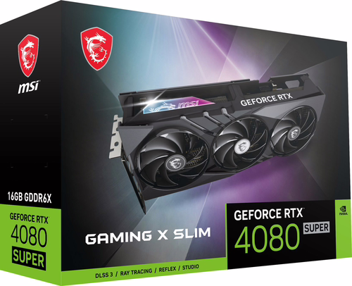 MSI GAMING GeForce RTX 4080 SUPER 16G X SLIM NVIDIA 16 GB GDDR6X | 912-V511-228 | 4711377170680 imagen 1