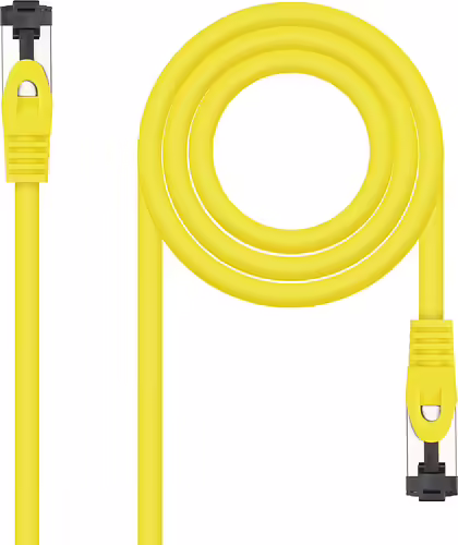 Nanocable Cable de Red Latiguillo Cat.8.1 2GHz LSZH SSTP AWG26, Amarillo, 1 m | 10.20.2001-Y | 8433281015951 imagen 1