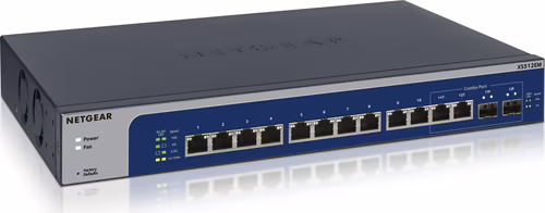 Netgear Gestionado L2 10G Ethernet 10G (100/1000/10000) 1U Azul, Gris | XS512EM-100EUS | 0606449129441 imagen 1