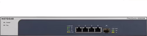 Netgear No administrado 10G Ethernet (100/1000/10000) Gris, Plata | XS505M-100EUS | 0606449131130 imagen 1