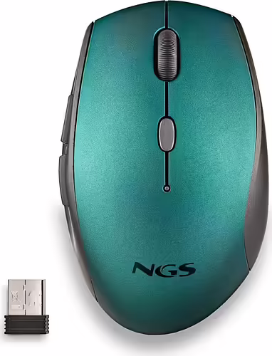 NGS BEE Ratón Inalámbrico Í“ptico 1600 DPI Verde | BEE BLUE | 8435430623307 imagen 1