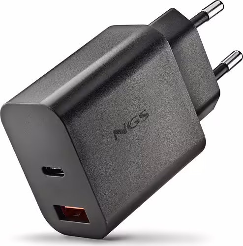 NGS ERA 30W BLACK Universal Negro Corriente alterna Carga rápida Interior | NGS-ACCESORIOS-0310 | 8435430626155 imagen 1