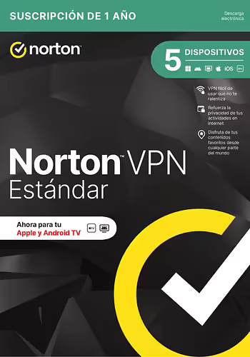 Norton VPN Estándar | 21479005 | 5397231036805 imagen 1