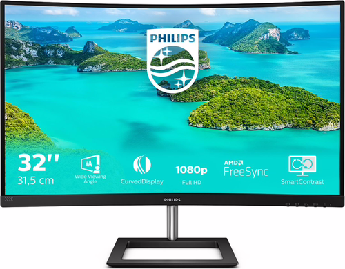 Philips E Line LED display 31.5P Full HD LCD Negro | 322E1C/00 | 8712581758479 imagen 1