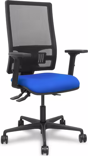 Piqueras y Crespo Silla Bormate asincro malla negra asiento bali azul brazos 2D | 405ASM840B229B2B68R65L | 8435501016533 imagen 1