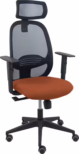 Piqueras y Crespo Silla Cilanco negra malla negra asiento bali marrón oscuro br | 354SNM840B463B10CRPCR | 8435501012498 imagen 1