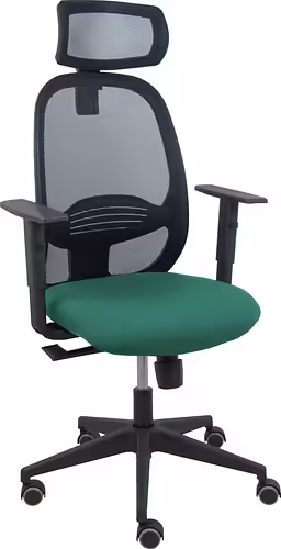 Piqueras y Crespo Silla Cilanco negra malla negra asiento bali verde botella bra | 354SNM840B426B10CRPCR | 8435501012337 imagen 1