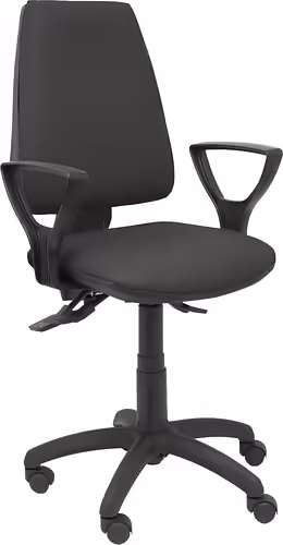 Piqueras y Crespo Silla Elche asincro similpiel negro con brazos fijos | 14ASSP840B8RN | 8436586626945 imagen 1