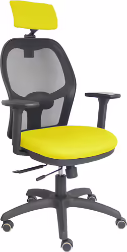 Piqueras y Crespo Silla Jorquera traslack malla negra asiento bali amarillo braz | 15TKM840B100B3DRPCR | 8436586628178 imagen 1