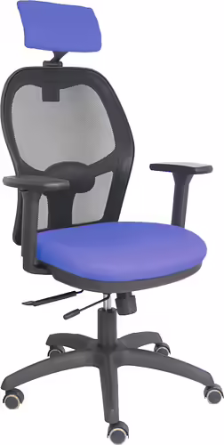 Piqueras y Crespo Silla Jorquera traslack malla negra asiento bali azul claro br | 15TKM840B261B3DRPCR | 8436586628291 imagen 1