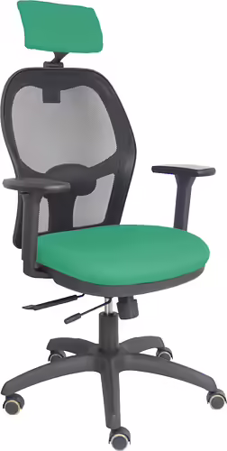 Piqueras y Crespo Silla Jorquera traslack malla negra asiento bali verde esmeral | 15TKM840B456B3DRPCR | 8436586628123 imagen 1