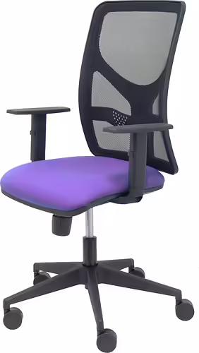 Piqueras y Crespo Silla Motilla malla negra asiento bali lila brazo regulable | 21SM840BALI82B10 | 8436586625160 imagen 1