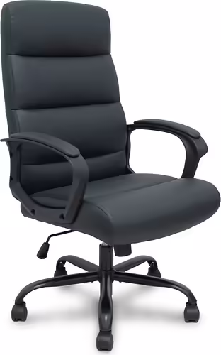 Piqueras y Crespo Sillón Opti545 similpiel negro base metálica negra | 545BSP840 | 8435501019596 imagen 1