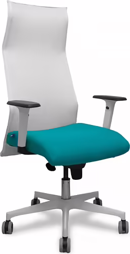 Piqueras y Crespo Sillón Sahuco blanco bali turquesa brazos blancos base blanca | 13SM10B39B354BR65G | 8435501017547 imagen 1