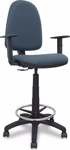 Piqueras y Crespo Taburete Aýna bali gris oscuro brazos regulables | T04CPBALI600B10 | 8436563388897 imagen 1