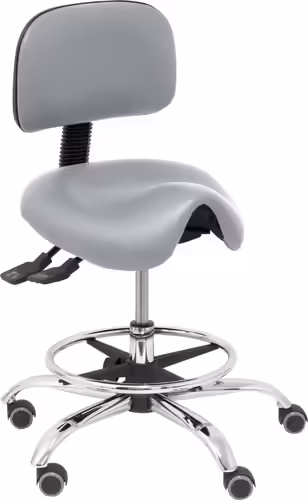 Piqueras y Crespo Taburete Zarza similpiel gris claro | T19ASSP40CRRP | 8436586624880 imagen 1