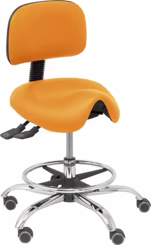 Piqueras y Crespo Taburete Zarza similpiel naranja | T19ASSP308CRRP | 8435501011316 imagen 1