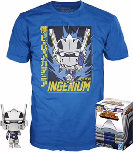 Pop & tee my hero academia tenya iida ingenium (full mech suit) funko + camiseta | 889698464116 | 0889698464116 imagen 1