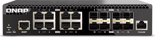 QNAP QSW-M3216R-8S8T switch Gestionado L2/L3 10G Ethernet (100/1000/10000) 1U Ne | 4711103084311 imagen 1