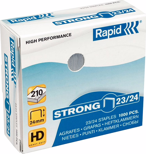 Rapid 24870500 grapa Paquete de grapas 1000 grapas | 7313468705008 imagen 1