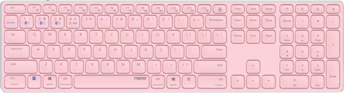 Rapoo E9800M teclado Bluetooth QWERTY Rosa | 00215802 | 6940056121400 imagen 1