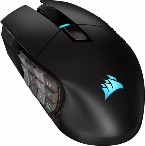 Ratón Corsair Scimitar Elite RF Negro (CH-9314311-EU) | 0840006600329 imagen 1
