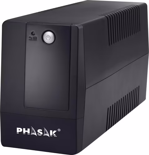 SAI PHASAK AVR 600VA UPS 2 SCHUKO NEGRO PH 9406 | 5605922010448 imagen 1