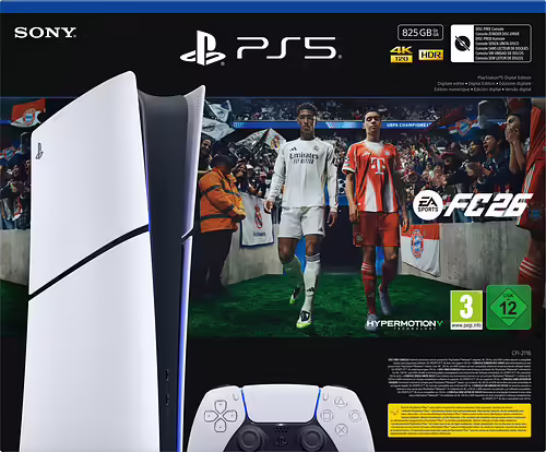 Sony Pack PlayStation 5 Edición Digital 825 GB con EA SPORTS FC 26 | 1000049874 | 0711719021872 imagen 1