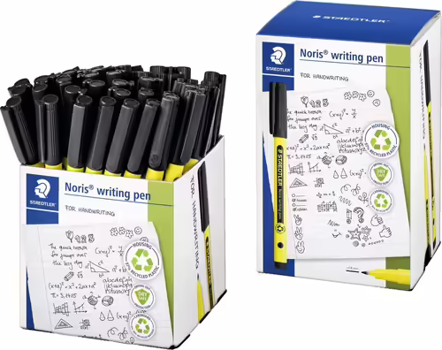 Staedtler Noris rotulador de punta fina Fino Negro | 4007817109199 imagen 1