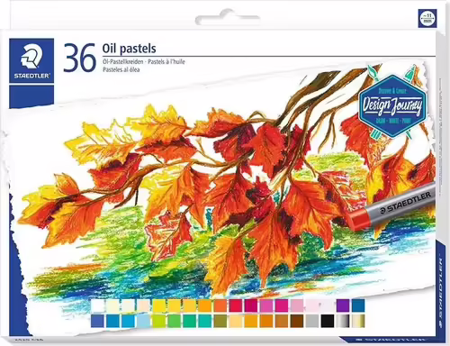 Staedtler Pasteles al Oleo 2420 Pack de 36 Ceras Blandas - Resistencia a la Rotu | 4006608200831 imagen 1