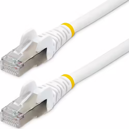 StarTech.com Cable de 1,5m de Red Ethernet CAT6a - Blanco - Low Smoke Zero Halog | NLWH-150-CAT6A-PATCH | 0065030896788 imagen 1