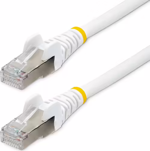 StarTech.com Cable de 7m de Red Ethernet CAT6a - Blanco - Low Smoke Zero Halogen | NLWH-7M-CAT6A-PATCH | 0065030898126 imagen 1