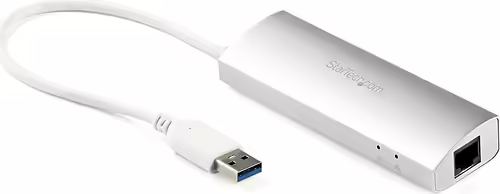 StarTech.com Hub Concentrador de 3 Puertos USB 3.0 con Adaptador de Red Ethernet | ST3300G3UA | 0065030862554 imagen 1