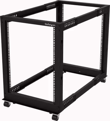 StarTech.com Rack de Marco Abierto de 15U - de 4 Columnas - de Profundidad Ajust | 4POSTRACK15U | 0065030887137 imagen 1