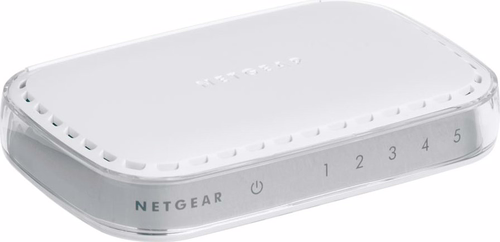 SWITCH NETGEAR 5 PTOS 10/100/1000 BLANCO GS605-400PES | 0606449105827 imagen 1