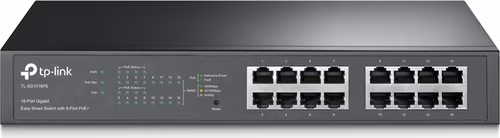 SWITCH TP-LINK 16PTOS POE NEGRO TL-SG1016PE | 6935364098865 imagen 1