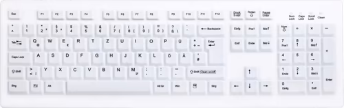 TECLADO ACTIVE KEY LAVABLE PAD NUM USB BLANCO AK-C8100F-UVS-W/SP | 8436551790176 imagen 1