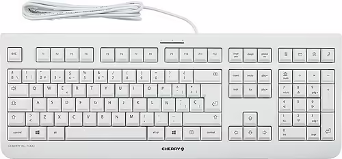TECLADO CHERRY KC 1000 USB ALEMAN BLANCO JK-0800DE-0 | 2525041915017 imagen 1