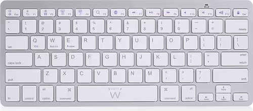 TECLADO EWENT BLUETOOTH SLIM PLATA EW3161 | 8054392616723 imagen 1