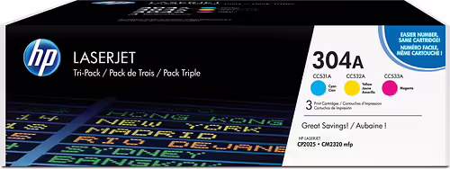 TONER HP PACK 304A CIAN MAGENTA AMARILLO CF372AM | 8871114030328 imagen 1