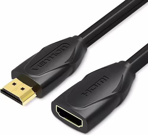 Vention Cable Alargador HDMI VAA-B06-B100/ HDMI Macho - HDMI Hembra/ 1m/ Negro | 6922794721203 imagen 1