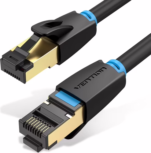 Vention Cable de Red RJ45 SFTP IKABD Cat.8/ 50cm/ Negro | 6922794742802 imagen 1