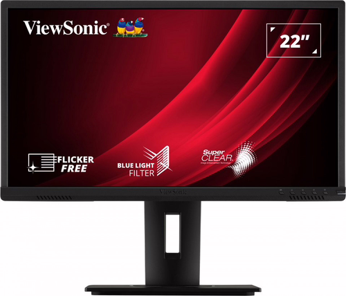 MONITOR VIEWSONIC 22 MULTIMEDIA ERGONOMICO HDMI VGA DP USB 5YR GAR | VG2240 | 766907017793 imagen 1