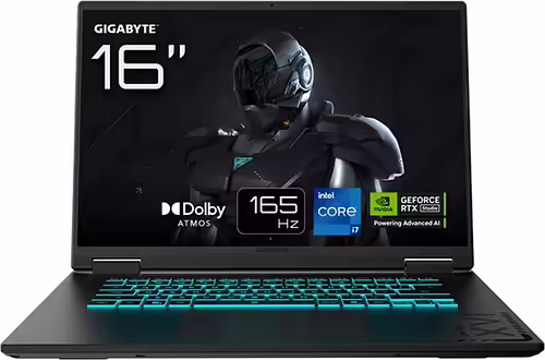 GIGABYTE A16 CVHI3ES894SD i7-13620 16Gb 1Tb 16`` RTX5060 | 9RGA6I76VHFHJK0ES000 | 4719331765279 imagen 1