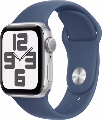 Apple Watch serie SE GPS Caja de Aluminio Plata 40mm, color de Correa Azul denim | MXEC3QL/A imagen 1