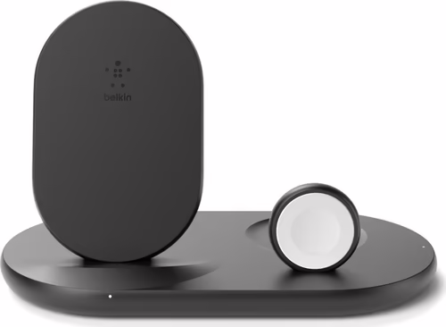 Belkin Cargador inalambrico Qi 7.5W 3 en 1 para Iphone Apple Watch y Airpods Neg | WIZ001VFBK | 0745883795772 imagen 1