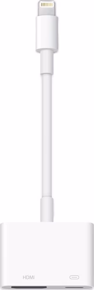 ADAPTADOR LIGHTNING M A AV DIGITAL H + LIGHTNING H 0.20MT APPLE BLANCO MD826ZM | 0885909627653 imagen 1