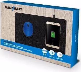 Alfombrilla Qi MiniBatt Carga Inalámbrica Negra(MB-PAD) | 8435048432094 imagen 1